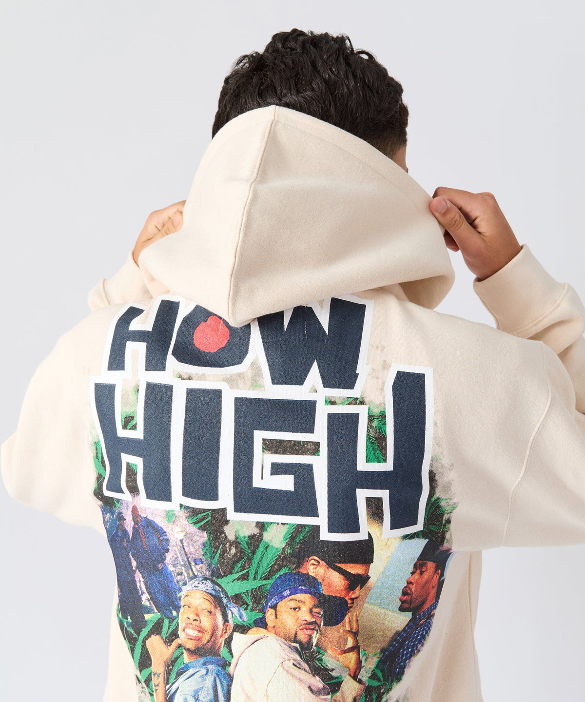 Reason Clothing Latest How High They've Got Their Degrees Graphic Hoodie - Tan