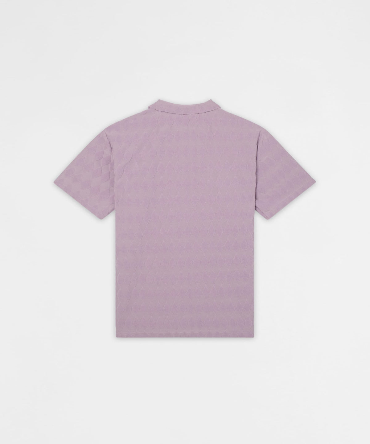 Reason Clothing Smart Buy Diamond Plate Viscose Short Sleeve Shirt - Mauve