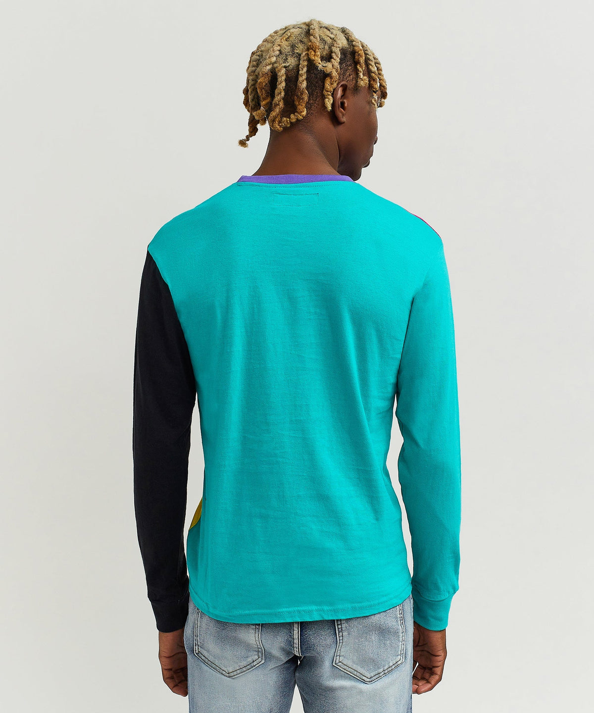 Reason Clothing Latest Nolan Color Blocked Long Sleeve Tee
