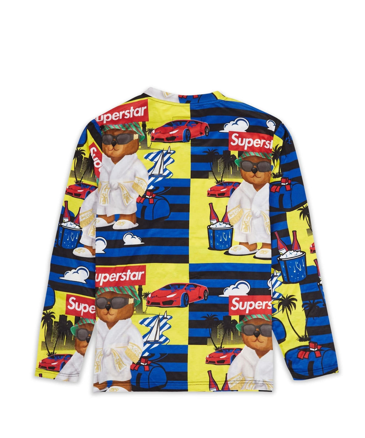 Reason Clothing Best Price Superstar Allover Print Long Sleeve Tee