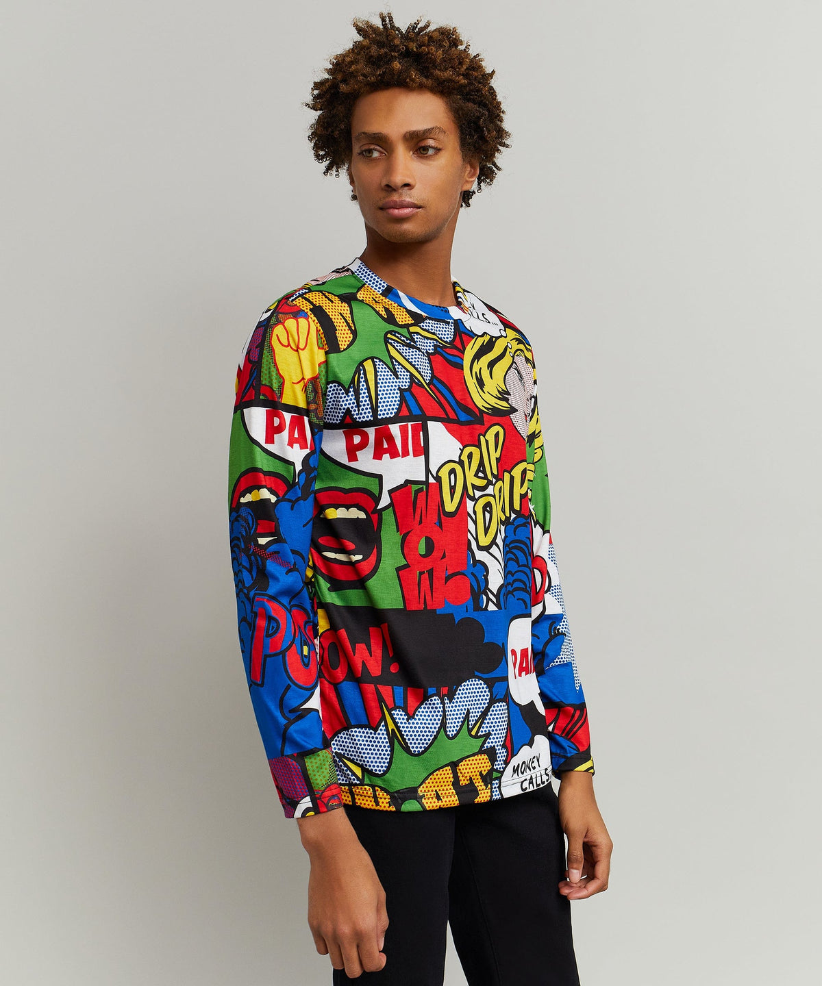 Reason Clothing Deals Money Drip Comic Print Long Sleeve Tee