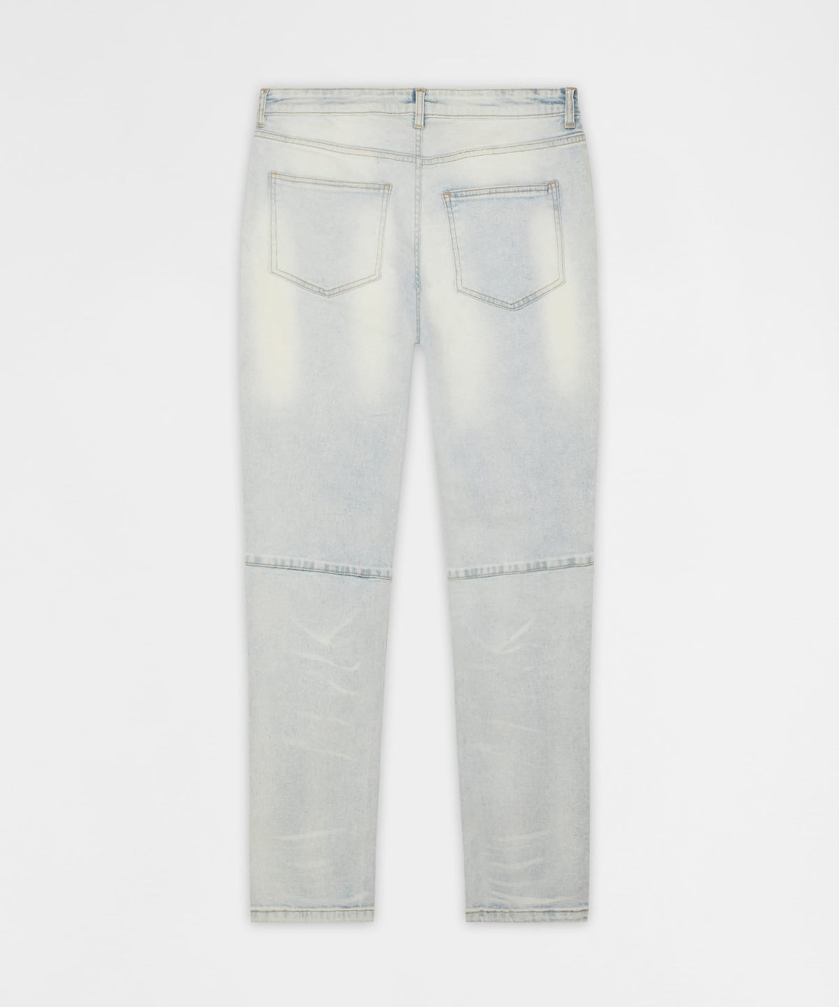 Reason Clothing Essential Fracture Distressed Skinny Jeans - Light Blue