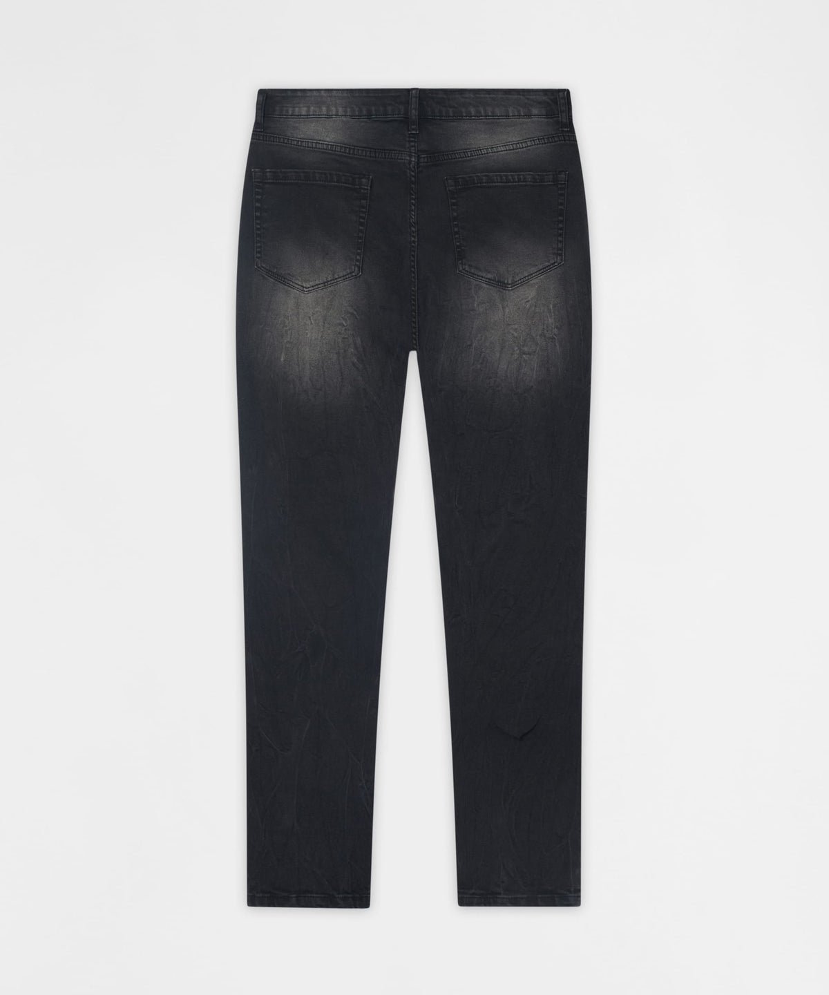 Reason Clothing Essential Vice Distressed Skinny Jeans - Washed Black
