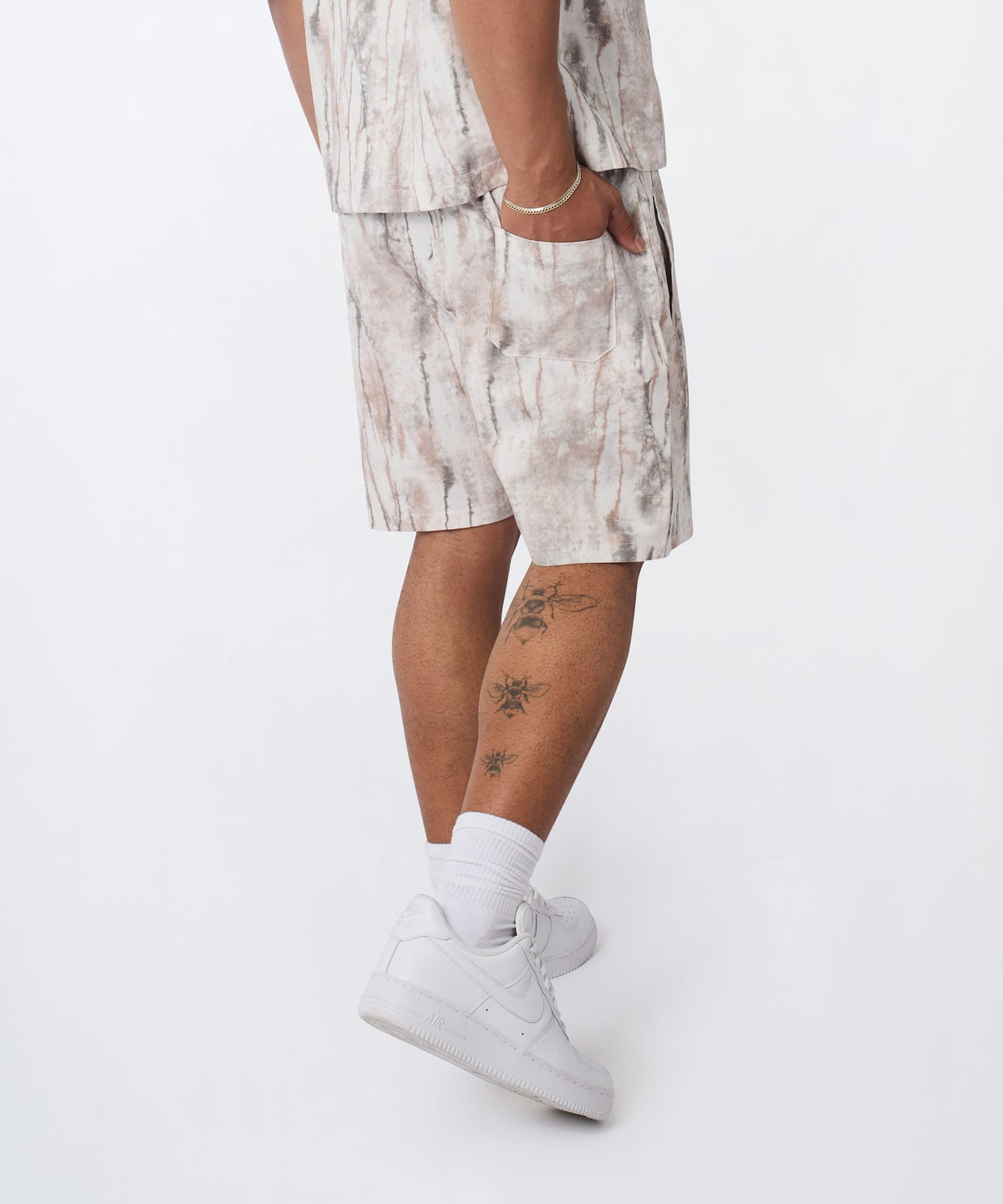 Reason Clothing Exclusive Textured Marble Shorts