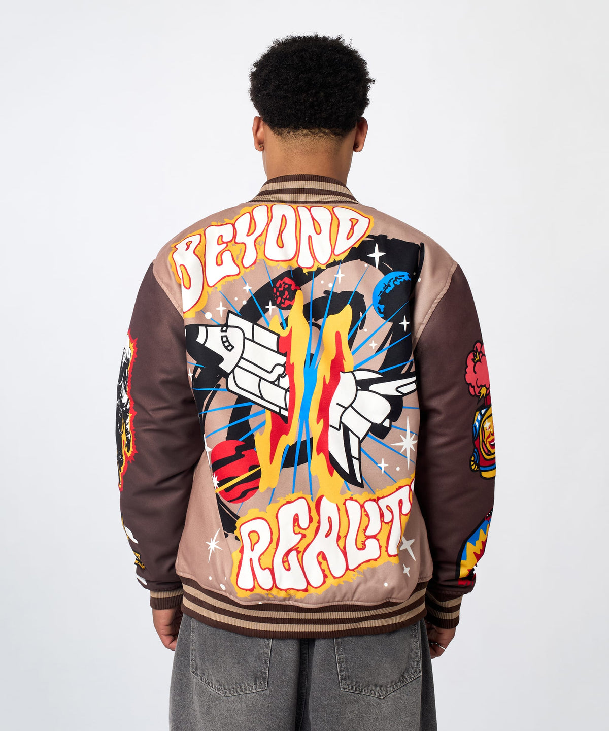 Reason Clothing Trending Beyond Reality Varsity Jacket