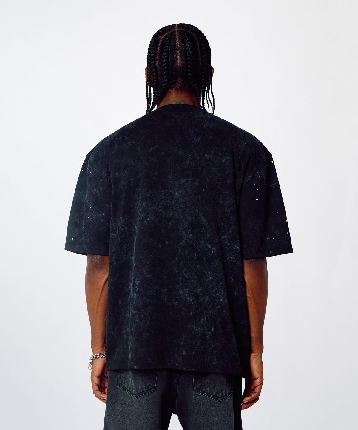 Reason Clothing Featured Chaos Chenille Patched Short Sleeve Tee - Black