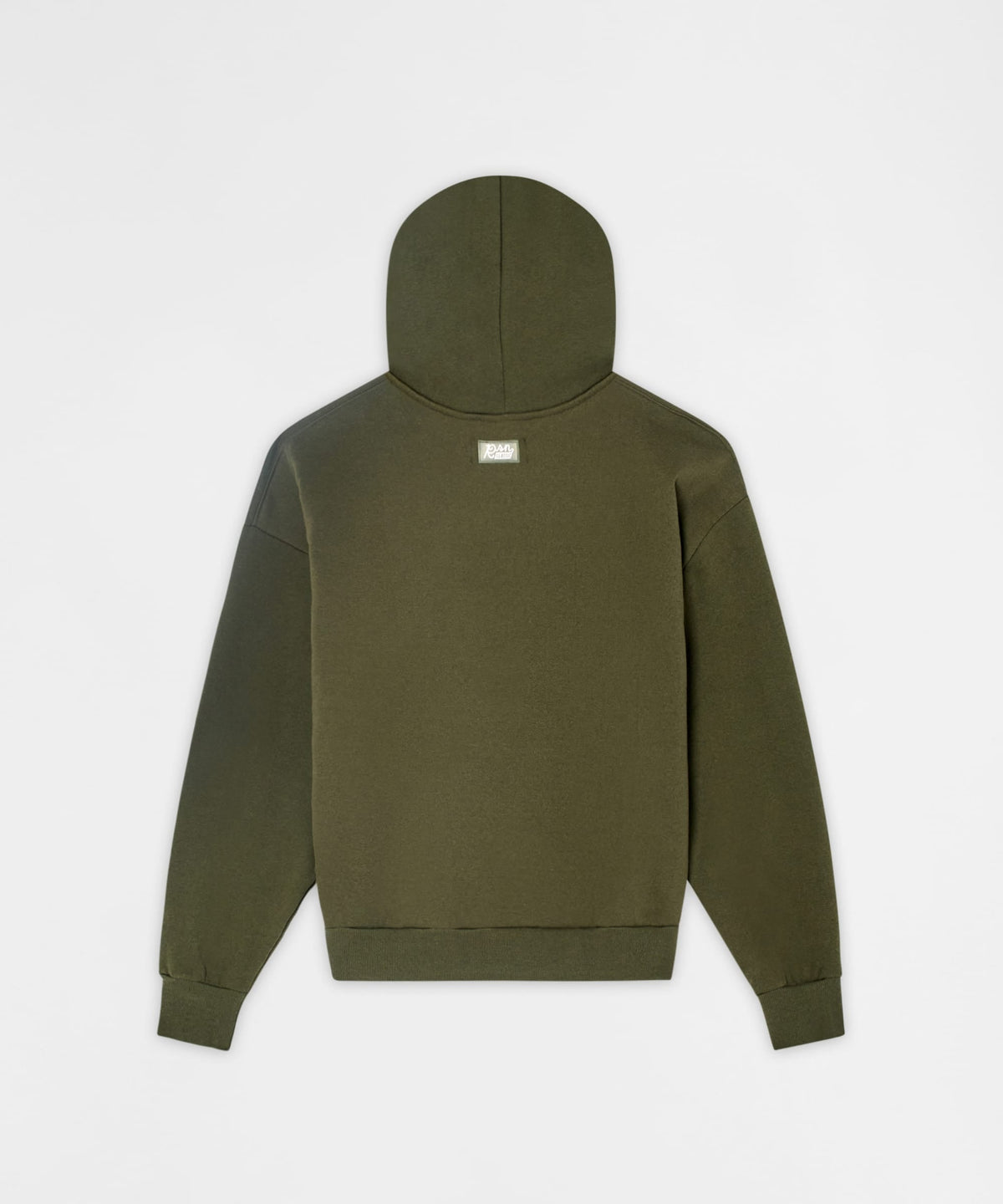 Reason Clothing Signature Essential Pull Over Boxy Fit Hoodie - Olive Green