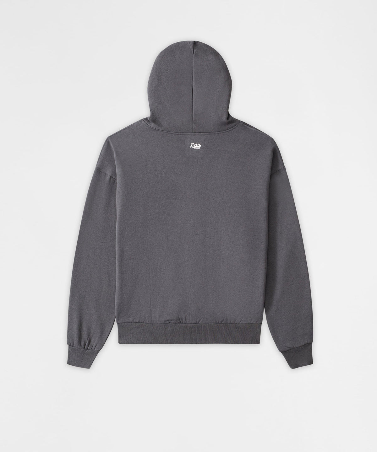 Reason Clothing Featured Essential Boxy Fit Zip Up Hoodie - Dark Grey