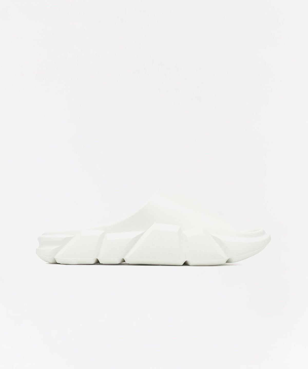 Reason Clothing Signature Sculpted Solid Slides - White