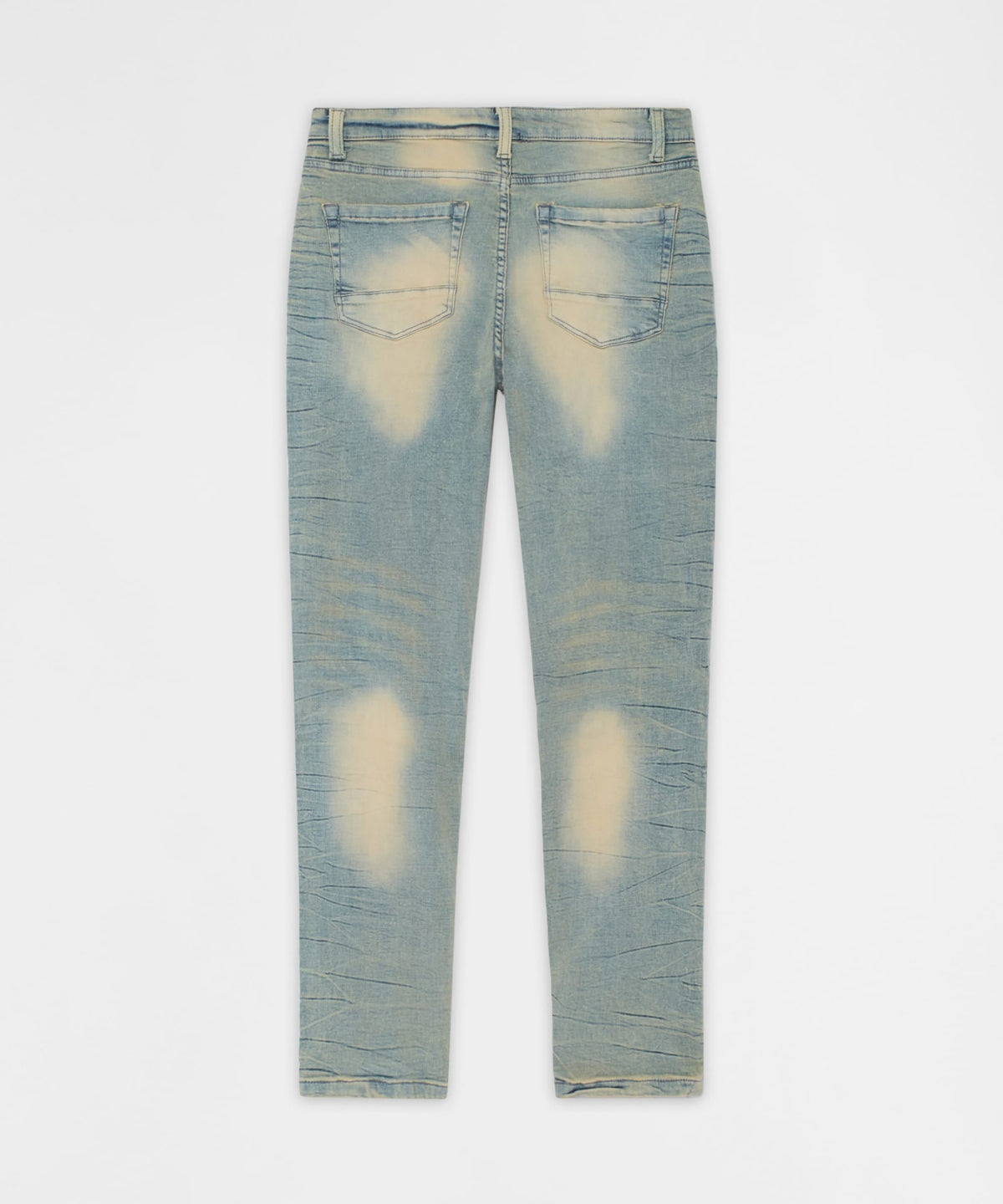 Reason Clothing Value Vintage Distressed Skinny Jeans - Light Blue