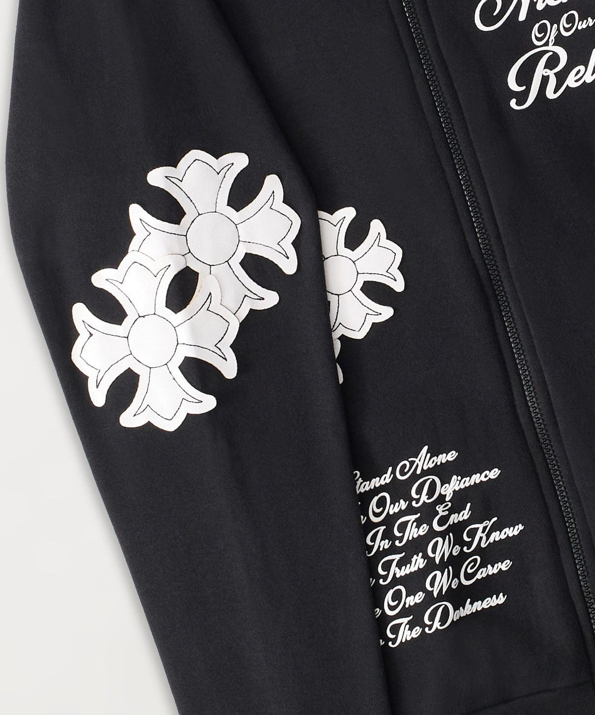 Reason Clothing Discount Rebellion ZIP Up Hoodie - Black