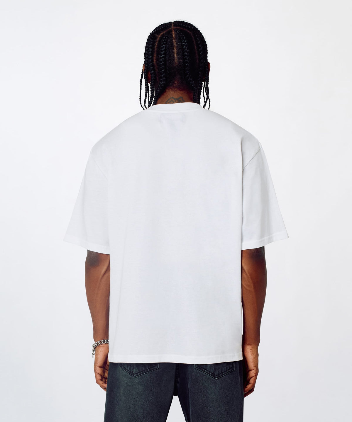 Reason Clothing Top Pick Chest Hit Embroidered Short Sleeve Tee - White
