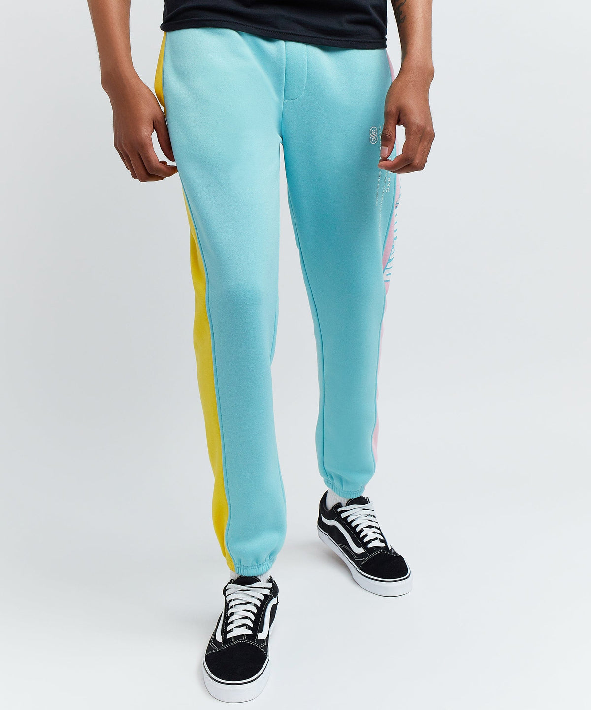 Reason Clothing New Blocked Pastel Logo Jogger
