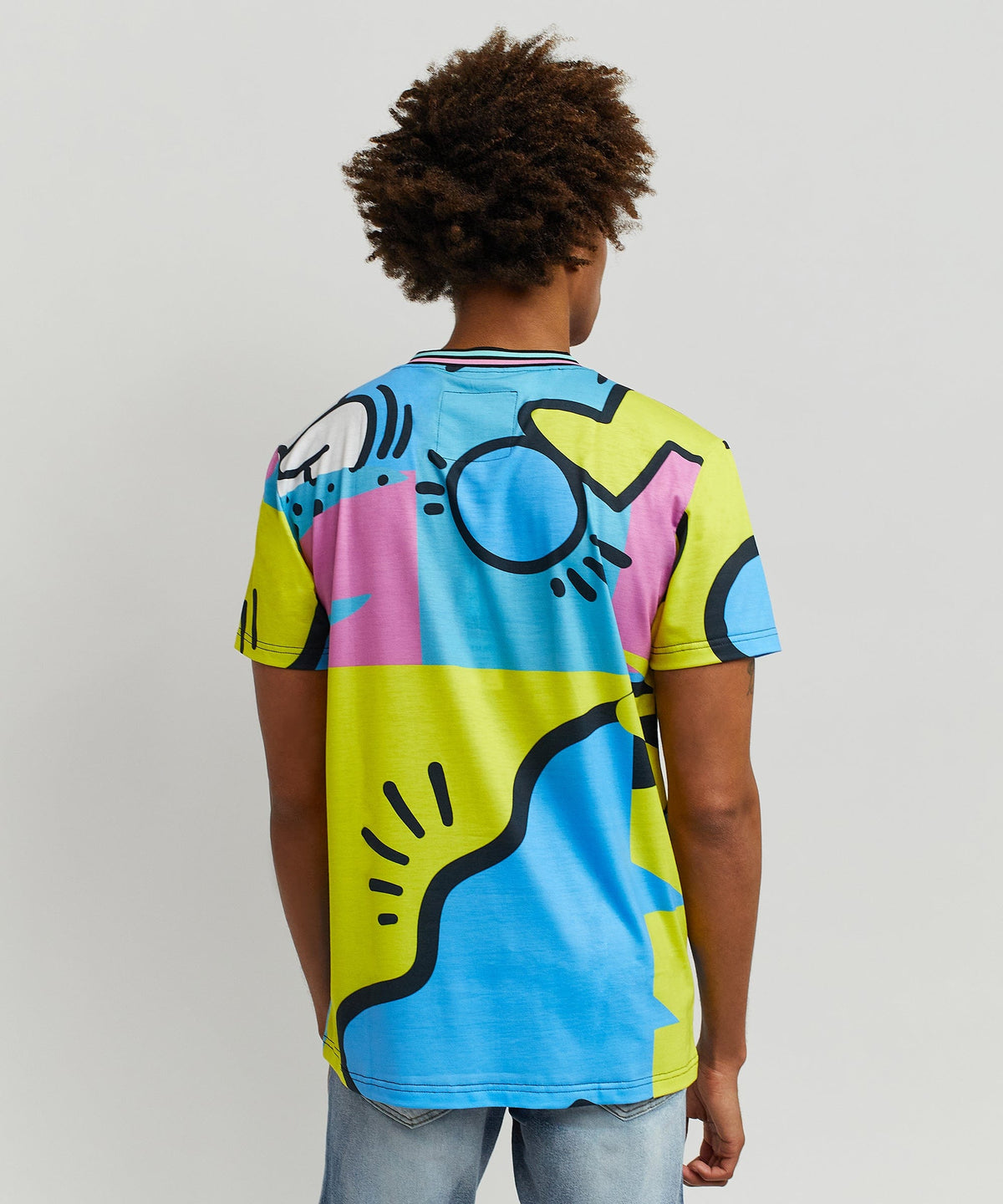 Reason Clothing Great Value Relax Allover Print Graphic Tee