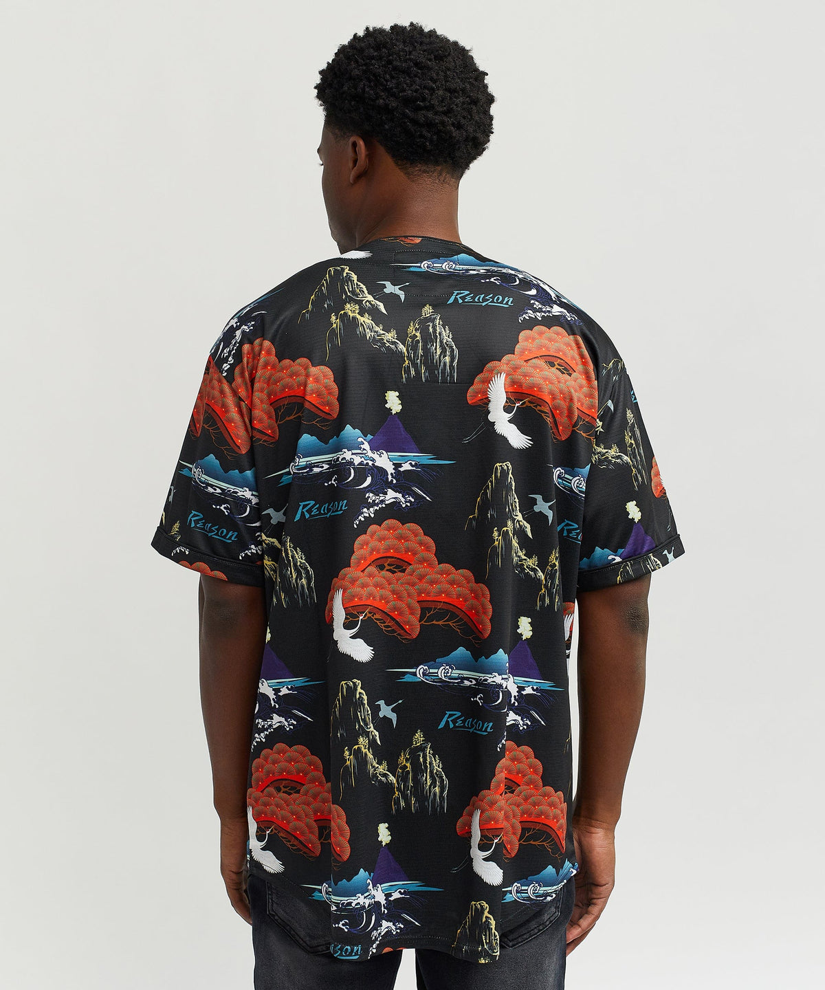 Reason Clothing Essential Eruption Baseball Jersey