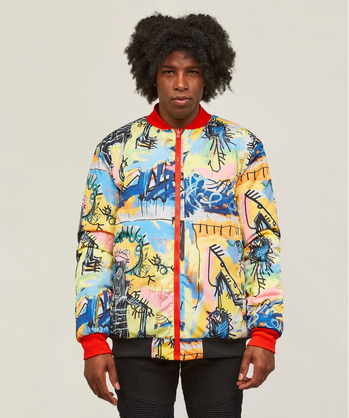 Reason Clothing Featured Basquiat Reversible Jacket