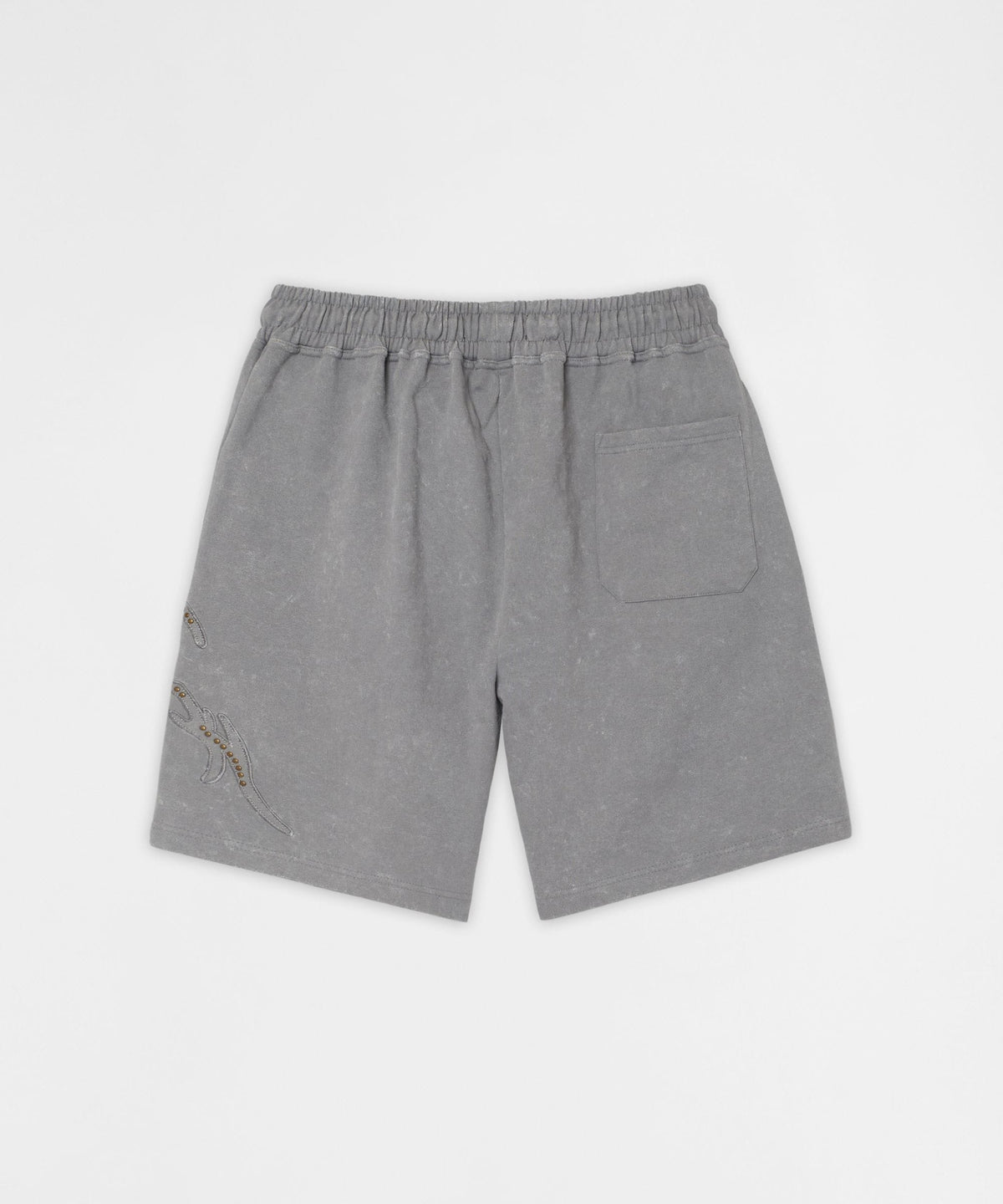 Reason Clothing Classic Plus Size Legends Acid Washed Short - Grey