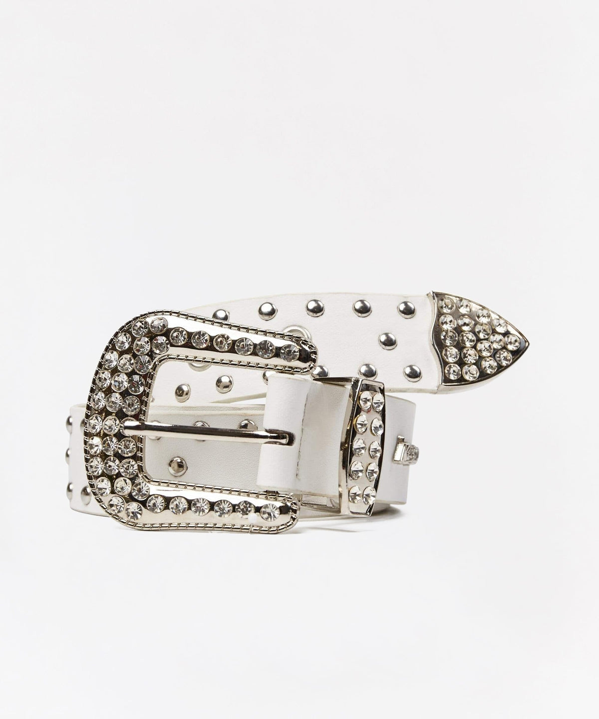Reason Clothing Value Carver Rhinestone Studded Diamond Belt