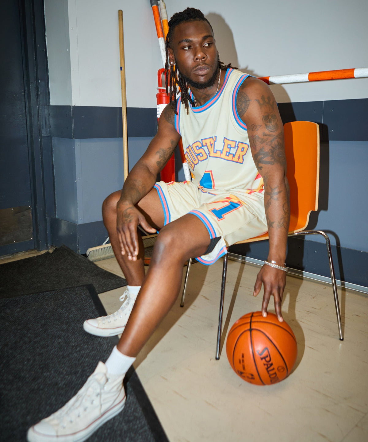 Reason Clothing Customer Favorite Hustler Basketball Jersey - Khaki