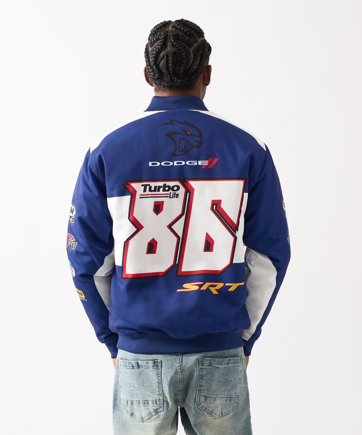 Reason Clothing Best Price Dodge Hellcat Racing Full Zip Jacket - Blue