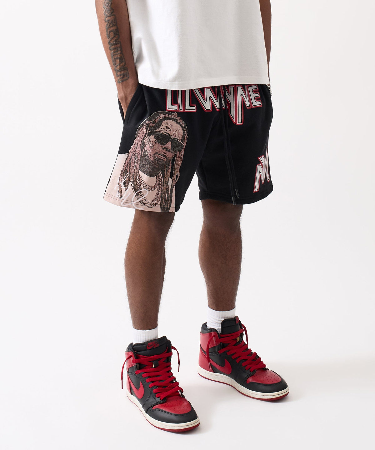 Reason Clothing Great Value Lil Wayne Fleece Short - Black