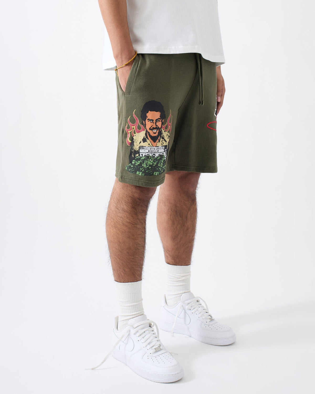 Reason Clothing Exclusive Pablo Mugshot Short - Olive Green
