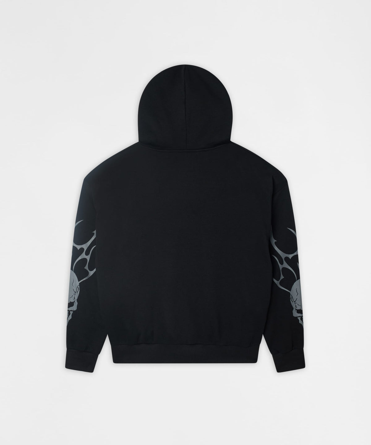 Reason Clothing Best Seller Sin Again PU Applique Hoodie - Black