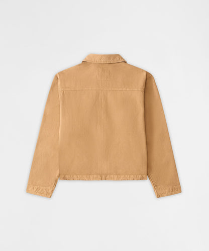 Reason Clothing Featured Studded Denim Jacket - Khaki
