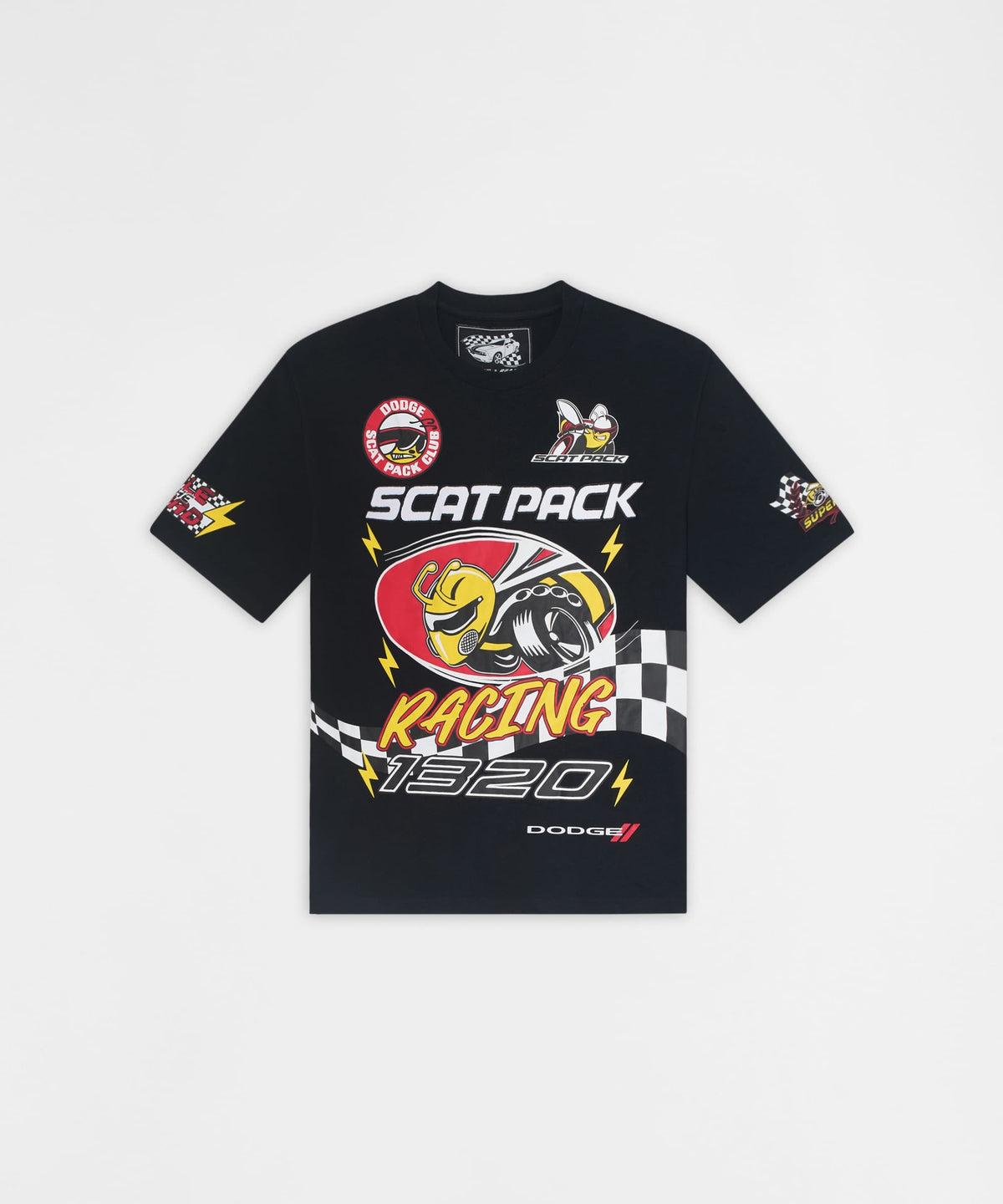 Reason Clothing Customer Favorite Dodge Racing Short Sleeve Tee - Black