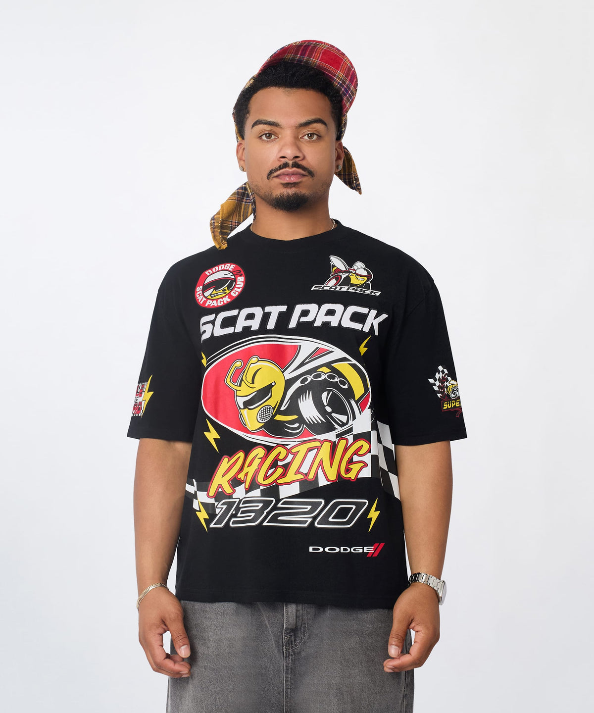 Reason Clothing Customer Favorite Dodge Racing Short Sleeve Tee - Black