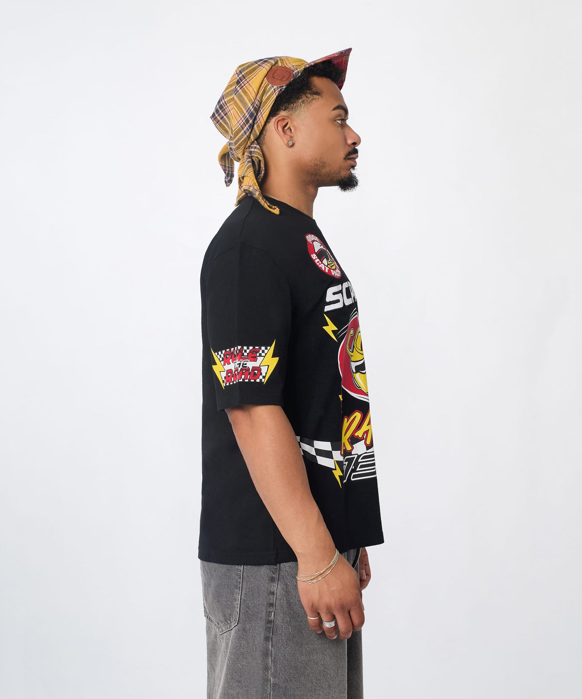 Reason Clothing Customer Favorite Dodge Racing Short Sleeve Tee - Black