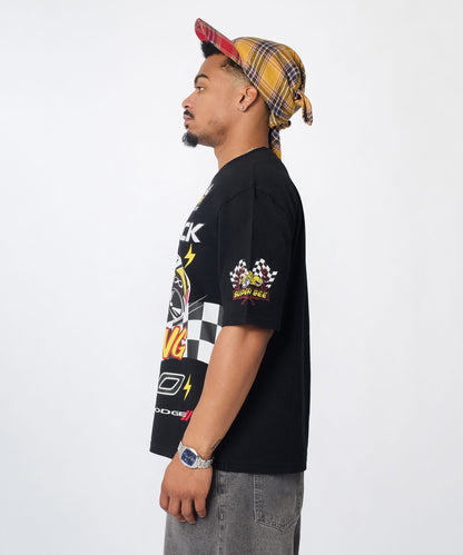 Reason Clothing Customer Favorite Dodge Racing Short Sleeve Tee - Black