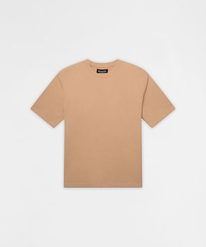 Reason Clothing Customer Favorite Essential French Terry Short Sleeve Tee - Tan
