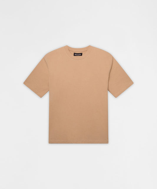 Reason Clothing Customer Favorite Essential French Terry Short Sleeve Tee - Tan