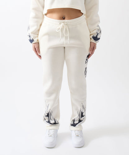 Reason Clothing Quality Women Brooklyn Sweatpants - Cream