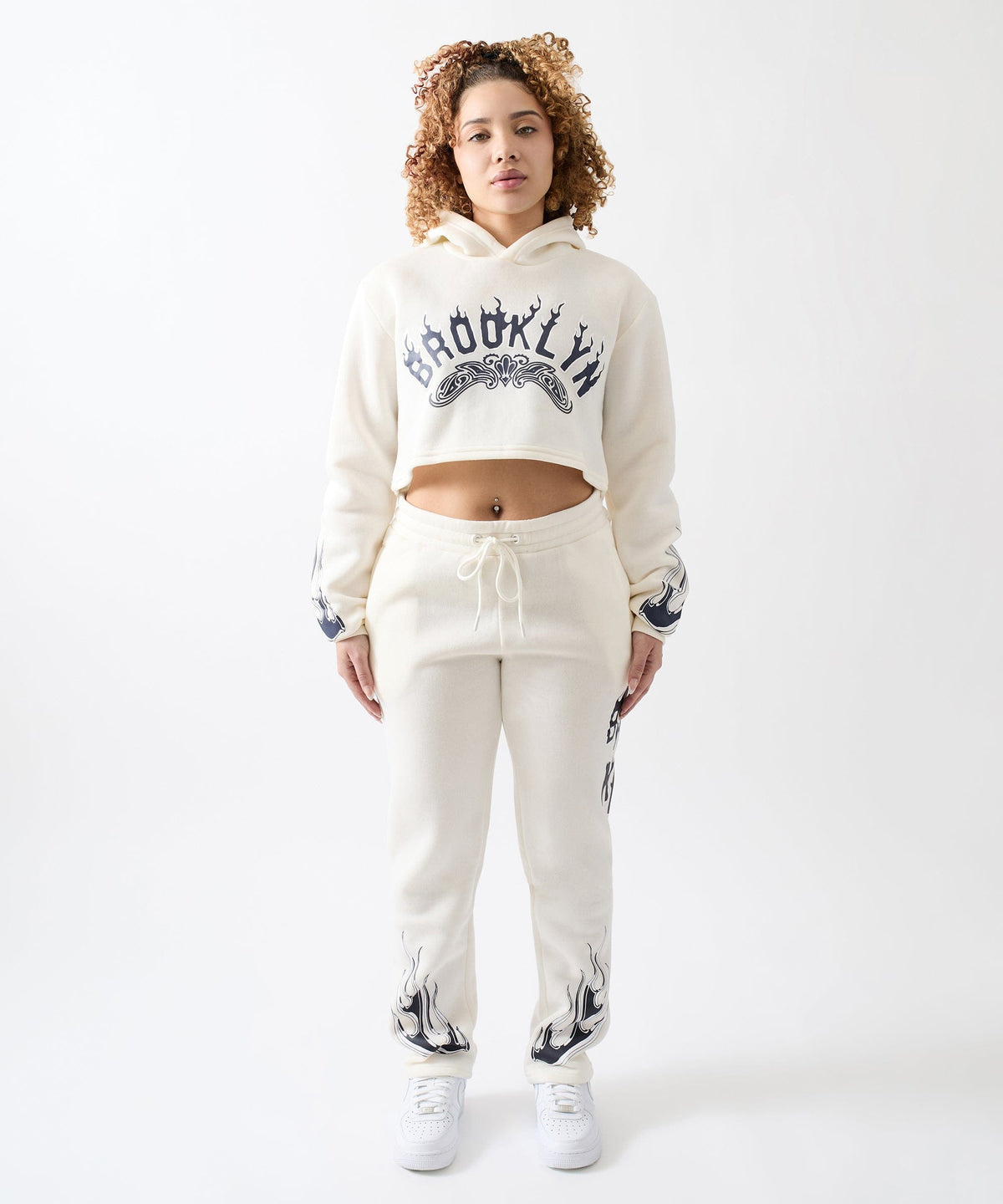 Reason Clothing Quality Women Brooklyn Sweatpants - Cream