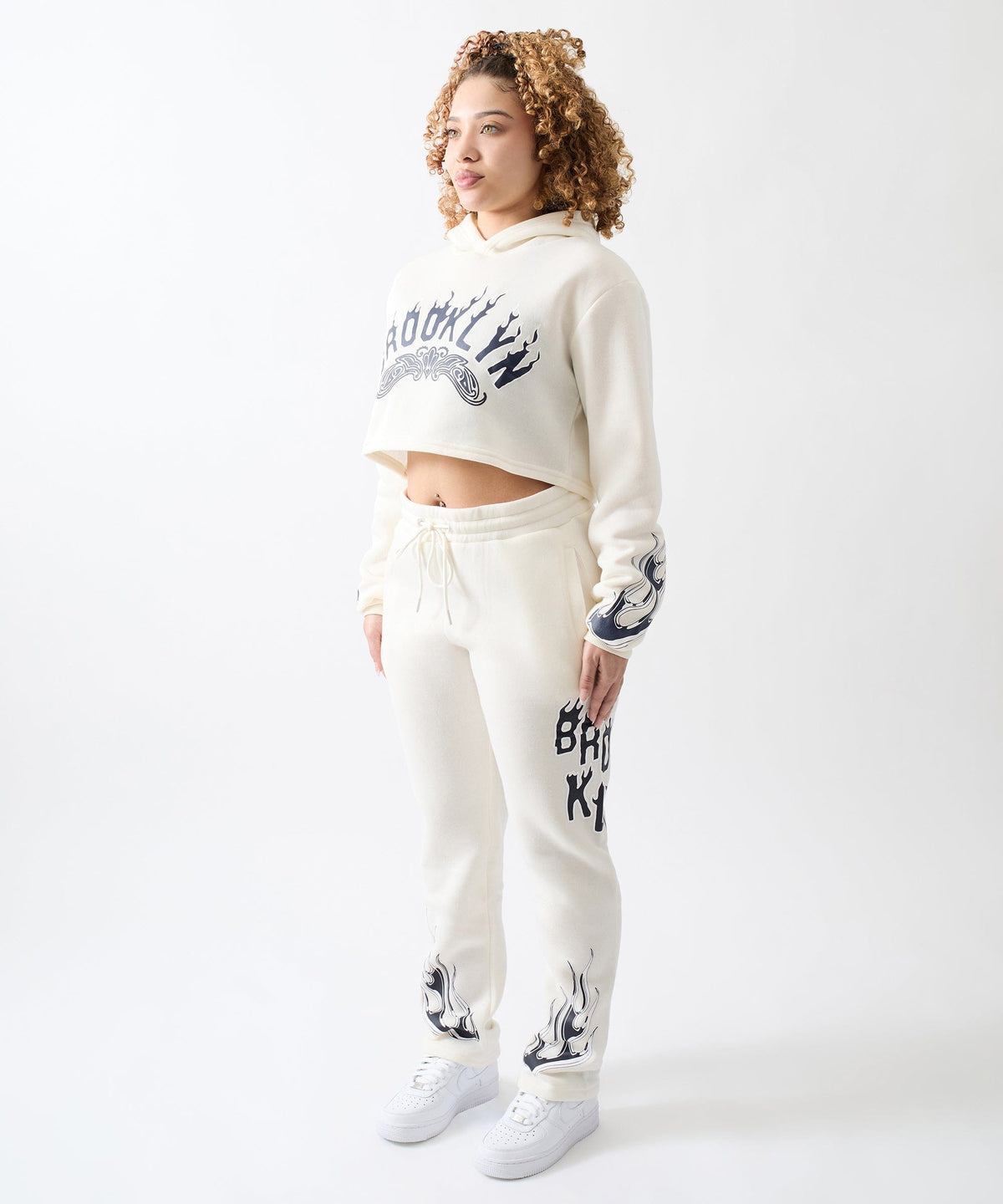 Reason Clothing Quality Women Brooklyn Sweatpants - Cream