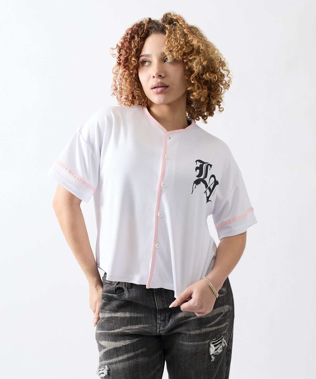 Reason Clothing Top Pick Los Angeles Sweet Rebel Women's Graphic Short Sleeve Cropped Shirt