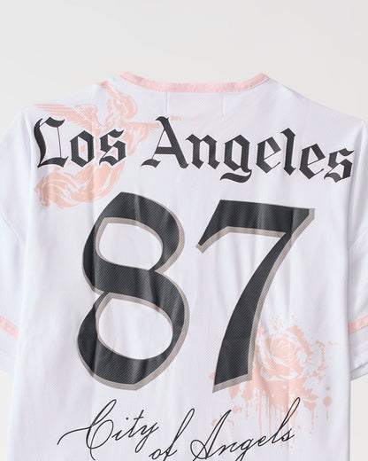 Reason Clothing Top Pick Los Angeles Sweet Rebel Women's Graphic Short Sleeve Cropped Shirt