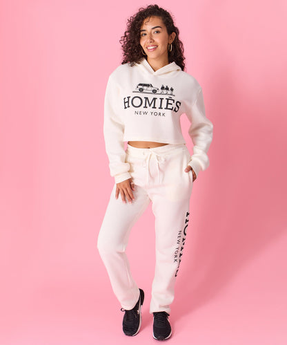 Reason Clothing Quality Homies Women's Jogger Pants - Cream