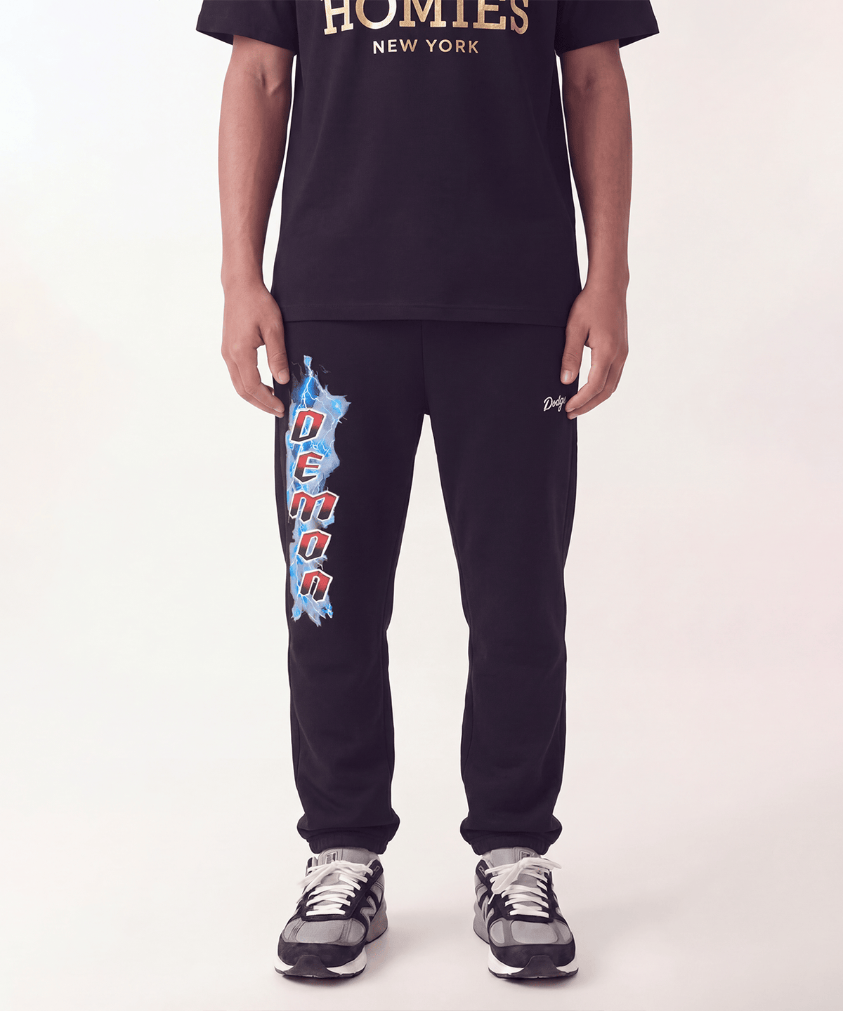 Reason Clothing New Dodge Demon Lightning Kid's Jogger - Black