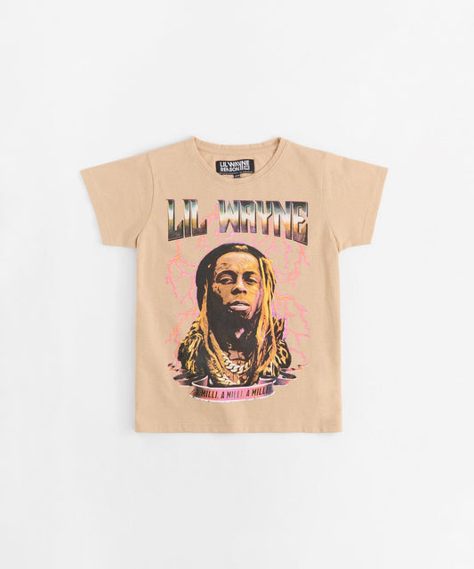 Reason Clothing Everyday Lil Wayne A Milli Graphic Short Sleeve Tee - Khaki