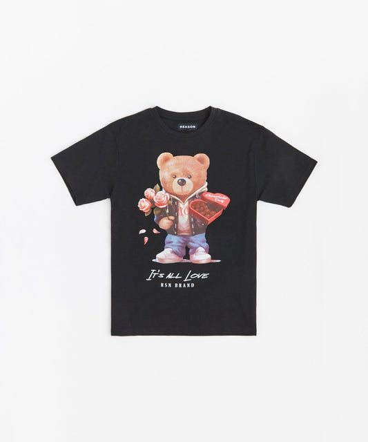 Reason Clothing Customer Favorite Kids Teddy Short Sleeve Tee - Black