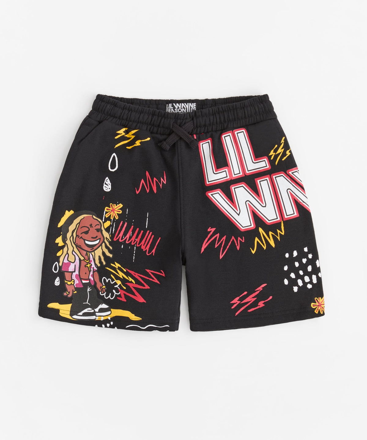 Reason Clothing Featured Kids Lil Wayne Fleece Short - Black