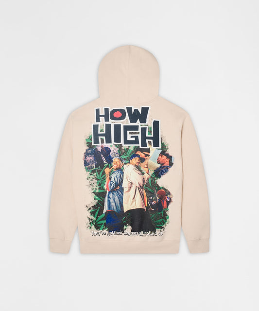 Reason Clothing Latest How High They've Got Their Degrees Graphic Hoodie - Tan