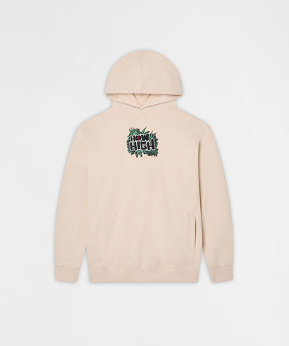 Reason Clothing Latest How High They've Got Their Degrees Graphic Hoodie - Tan