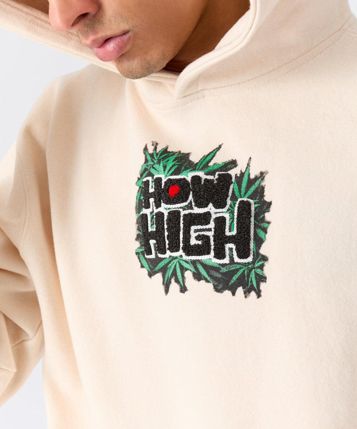 Reason Clothing Latest How High They've Got Their Degrees Graphic Hoodie - Tan