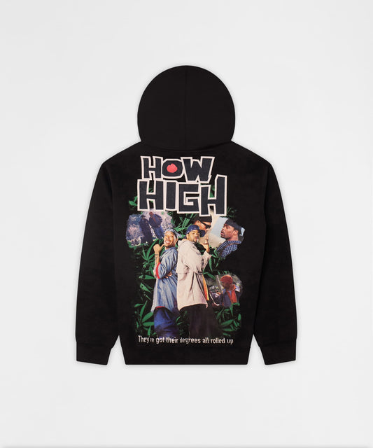 Reason Clothing Everyday How High They've Got Their Degrees Graphic Hoodie - Black