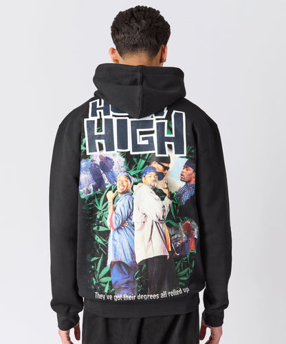 Reason Clothing Everyday How High They've Got Their Degrees Graphic Hoodie - Black