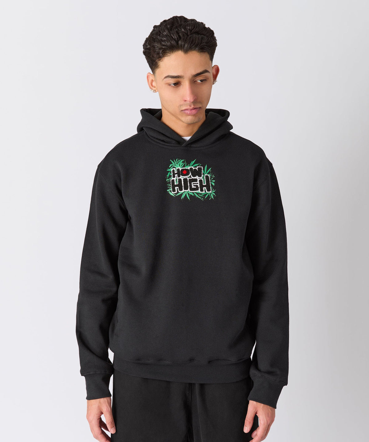 Reason Clothing Everyday How High They've Got Their Degrees Graphic Hoodie - Black